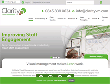 Tablet Screenshot of clarityvisualmanagement.com